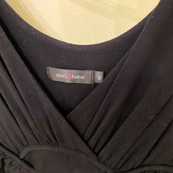 Stork and babe black maternity dress - Picture 4 of 4